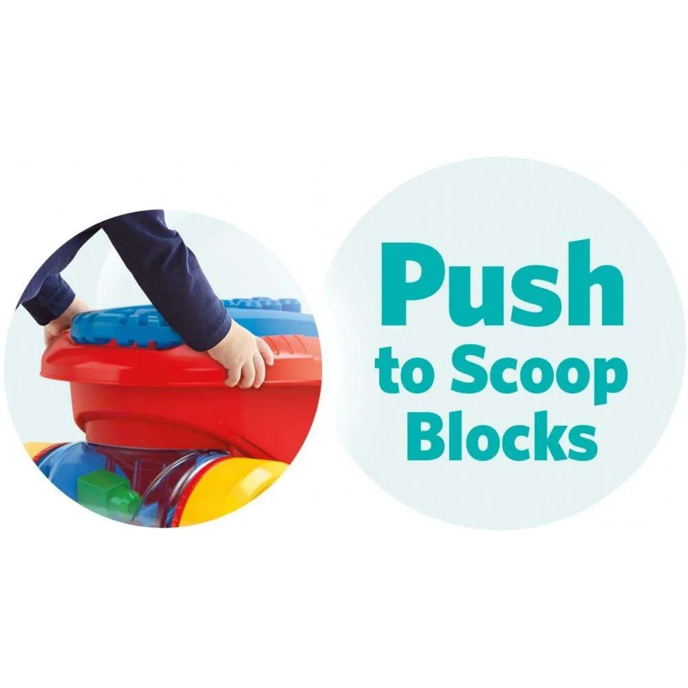 Mega Bloks First Builders Block Scooping Wagon Blue