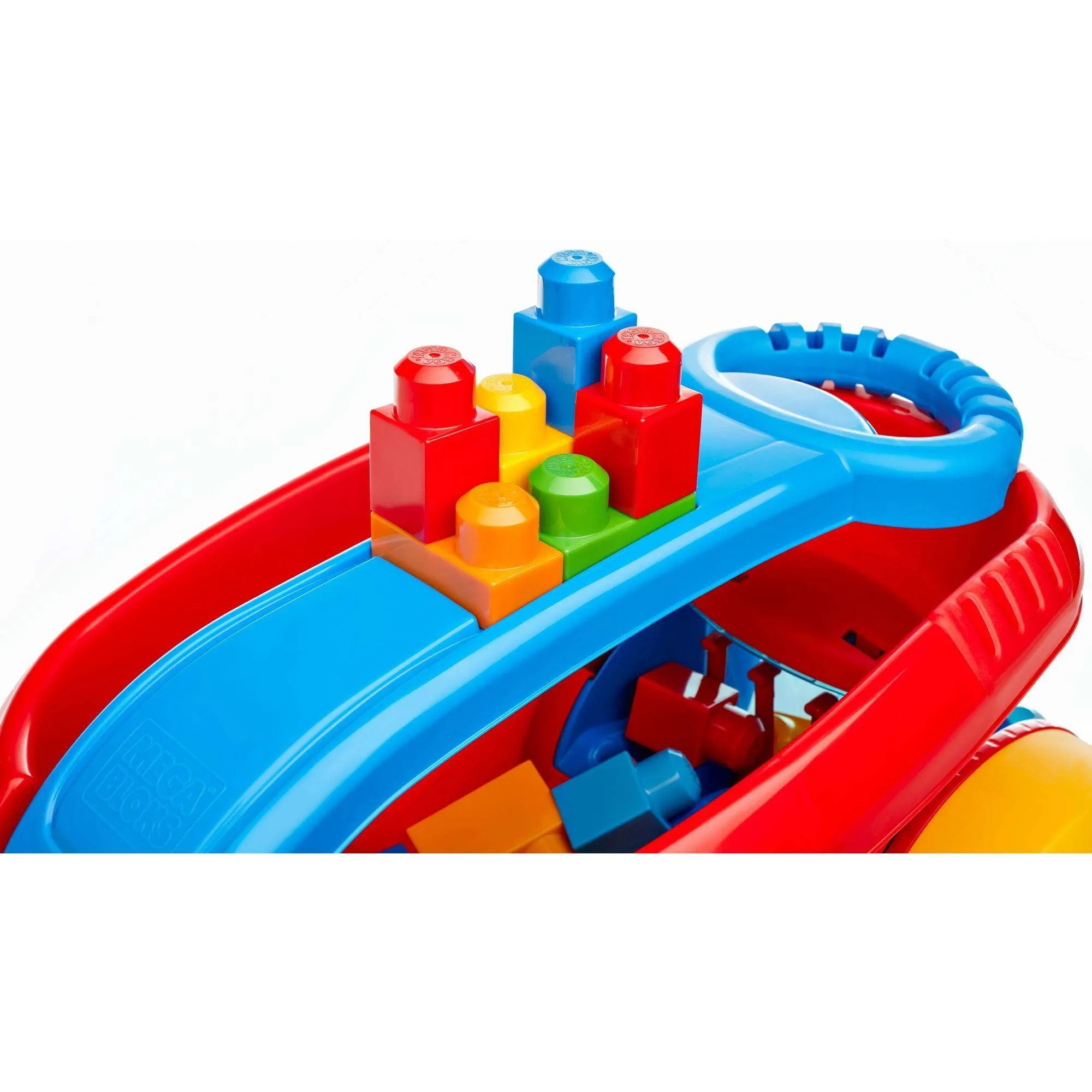 Mega Bloks First Builders Block Scooping Wagon Blue