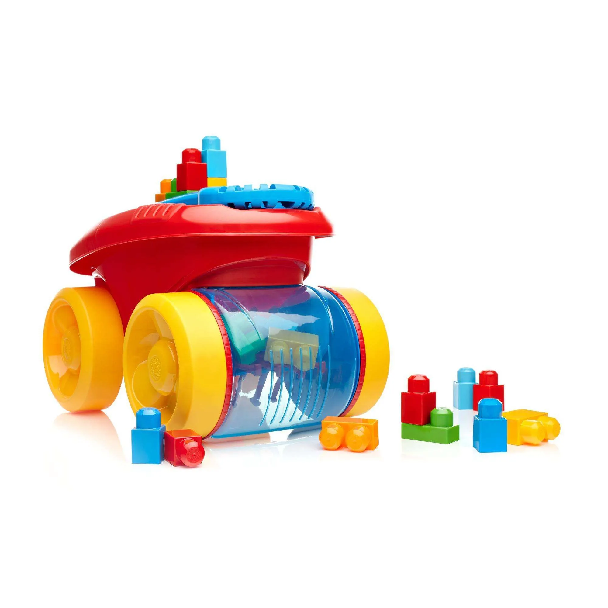 Mega Bloks First Builders Block Scooping Wagon Blue