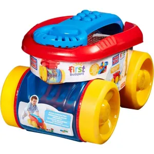 Mega Bloks First Builders Block Scooping Wagon Blue
