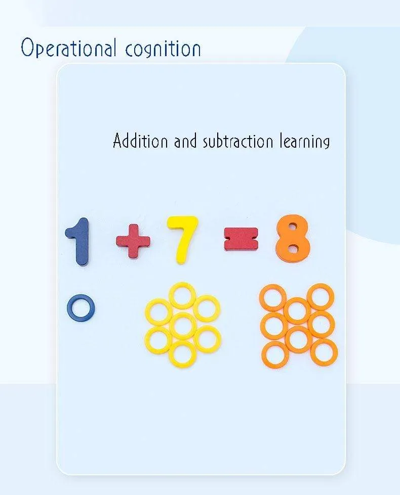 Montessori Geometric Cognition Counting Alphabet Learning Game Kids Math Developing Toys For Children Early Educational Toys