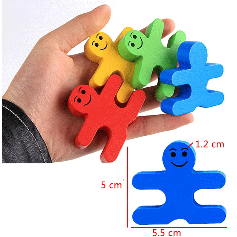 Montessori toys Wooden Educational Toys for children early learning materials baby intelligence balance villain games 16pcs / set