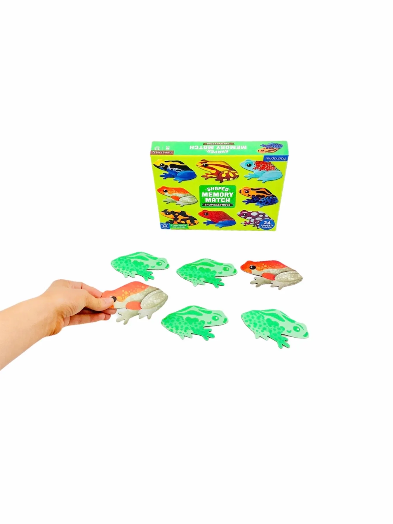 MudPuppy Tropical Frogs Shaped Memory Match