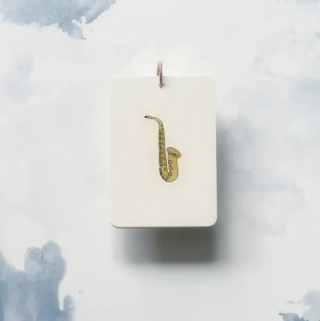 MUSICAL INSTRUMENT realistic flashcards mini