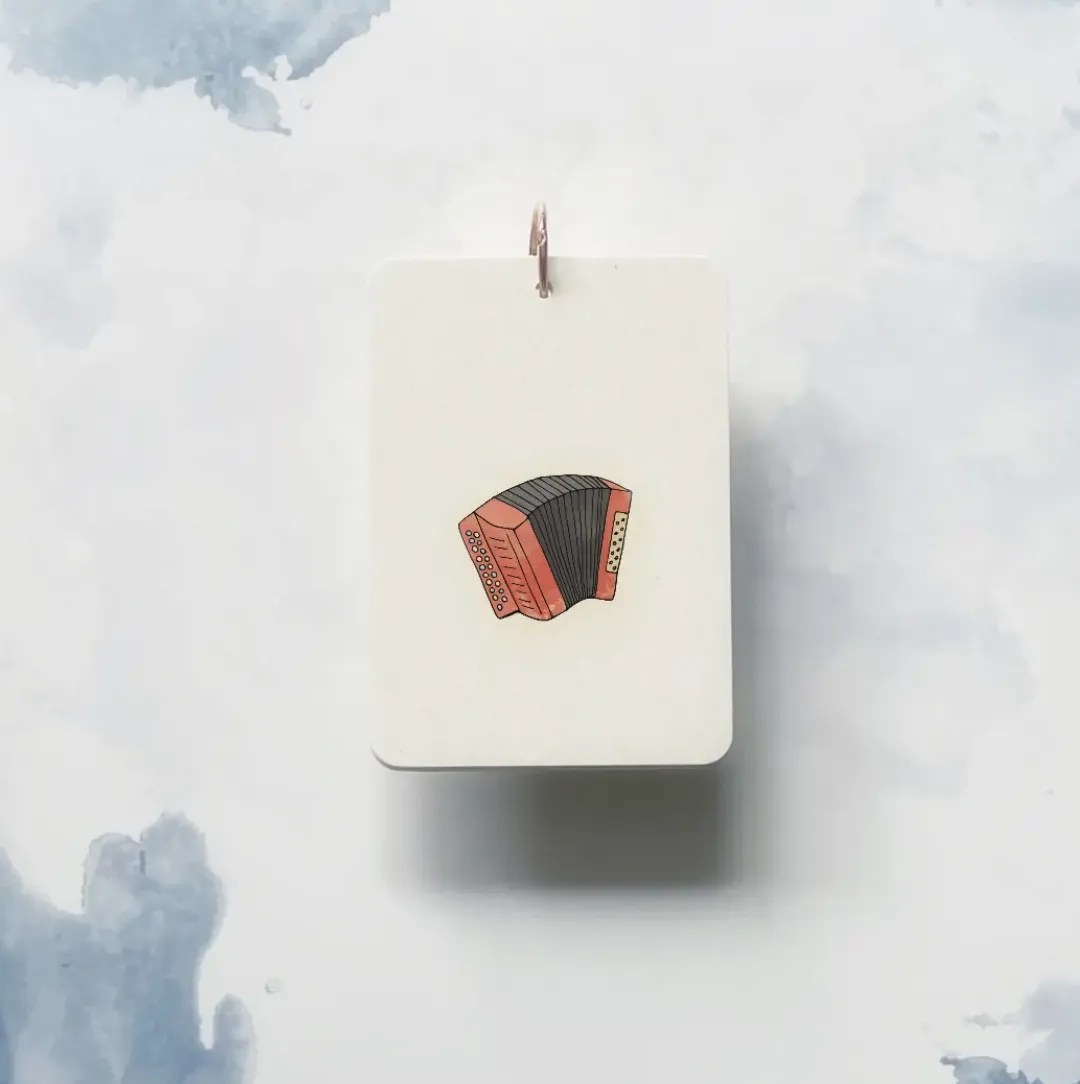 MUSICAL INSTRUMENT realistic flashcards mini
