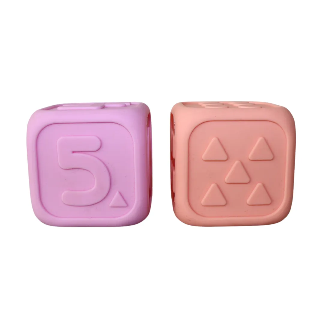 My First Dice - Bubblegum & Peach
