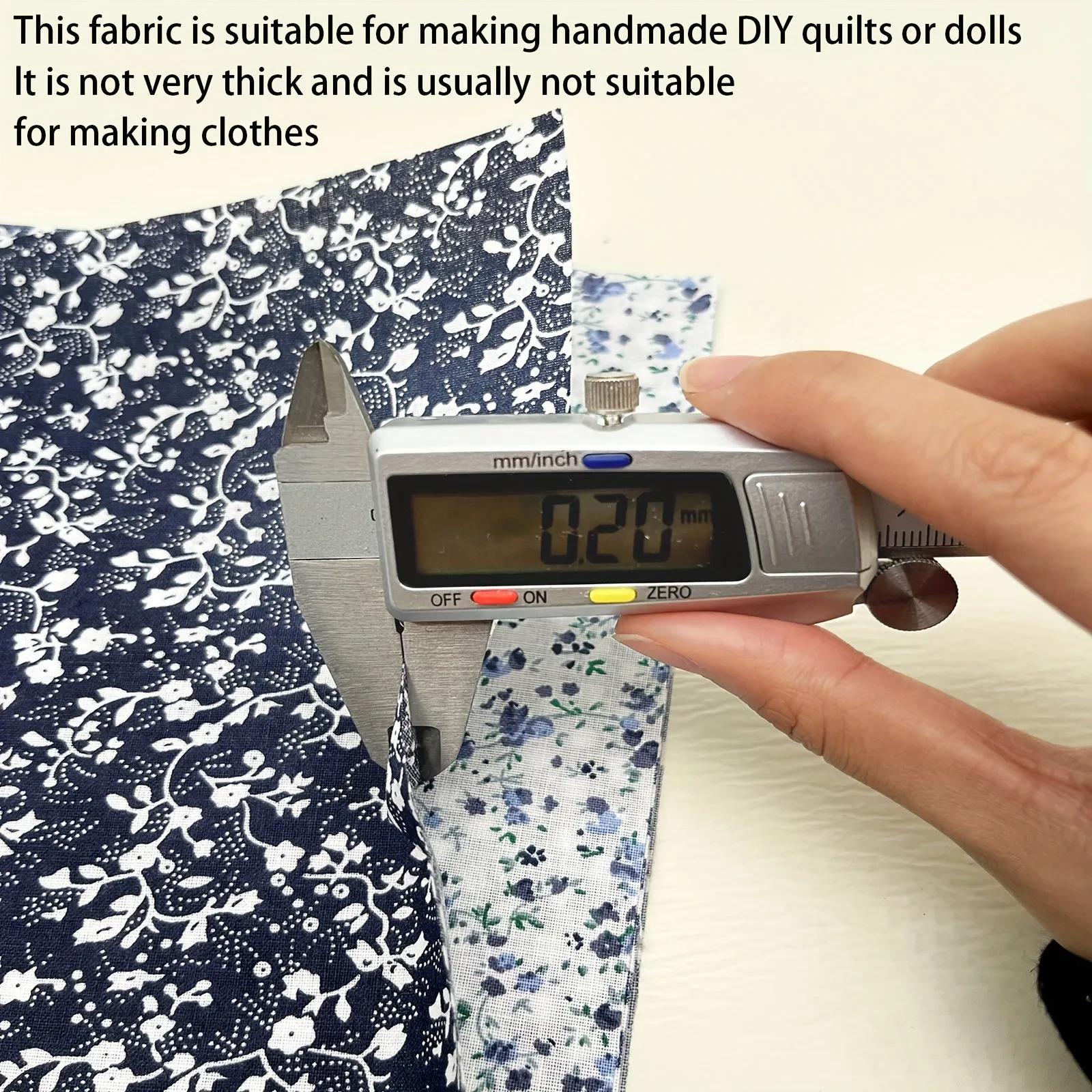 Navy Blue Cotton Patchwork Fabric Set for DIY Sewing