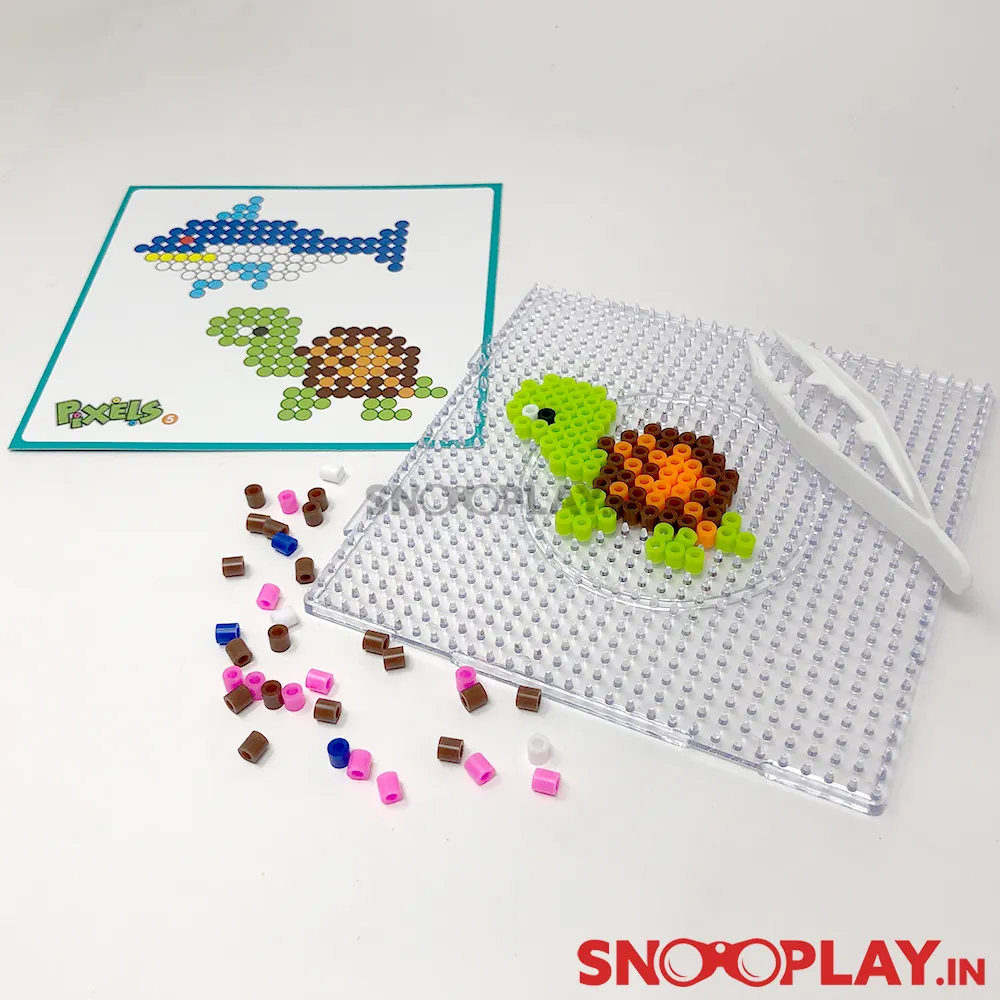 Pixels - Sea Creatures Art & Craft Fridge Magnets & Badges Making Kit By Ekta