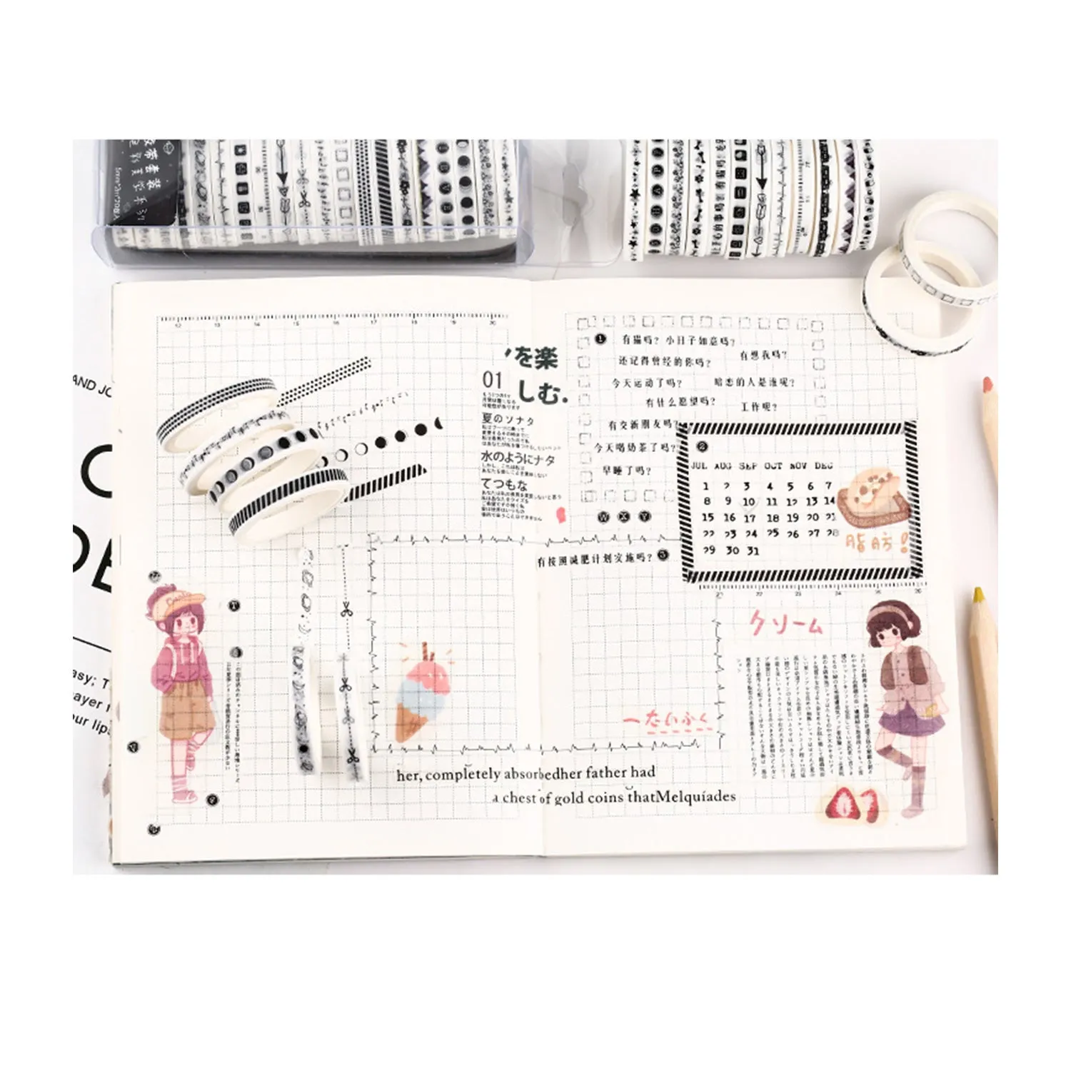 Poppy Crafts Washi Tape 20 Pack - Planet