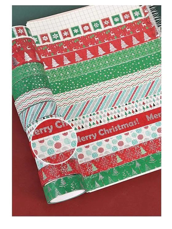Poppy Crafts Washi Tape #75 - Christmas Colours