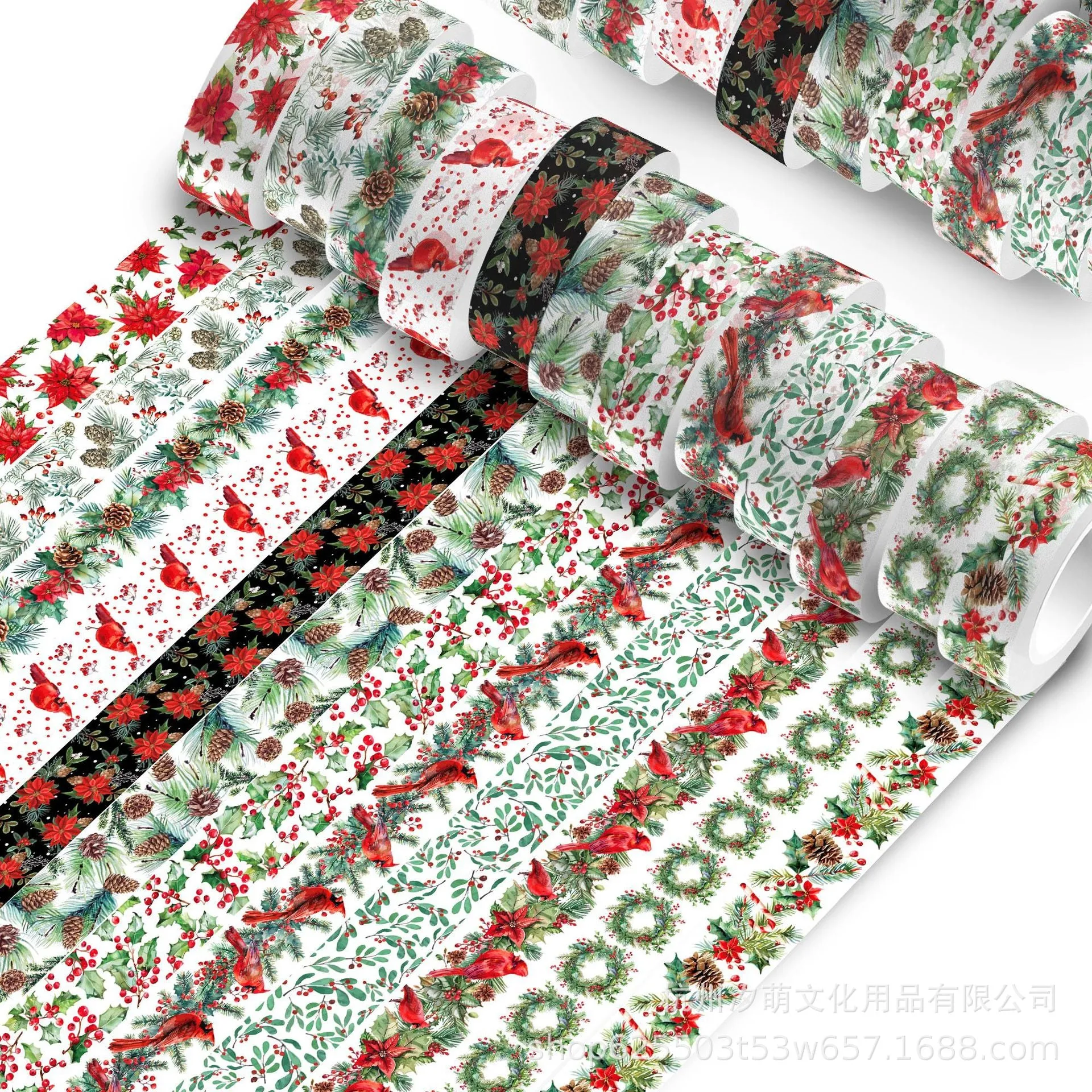 Poppy Crafts Washi Tape #81 - Holly