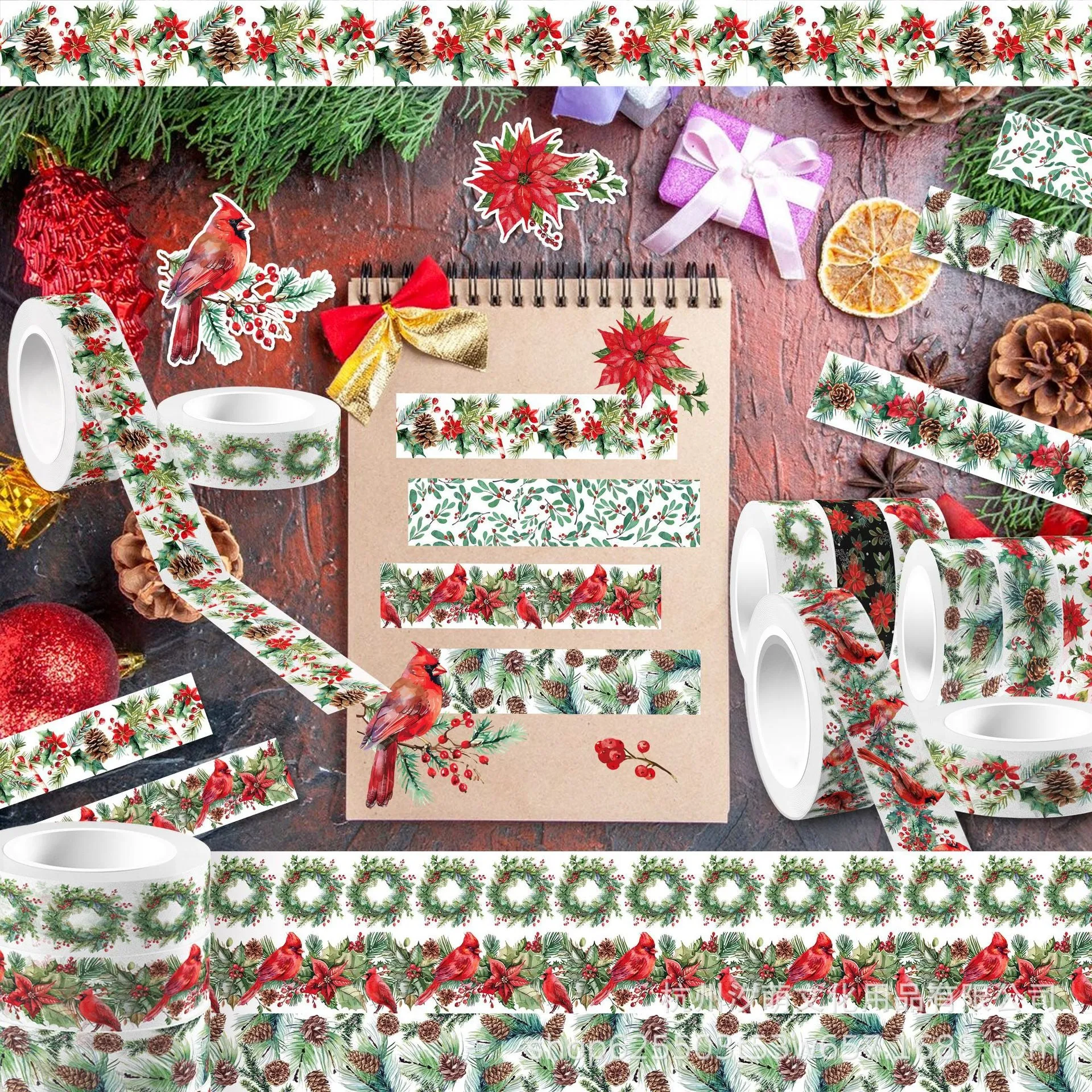 Poppy Crafts Washi Tape #81 - Holly