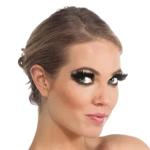 Rubies Black Feather Eyelashes