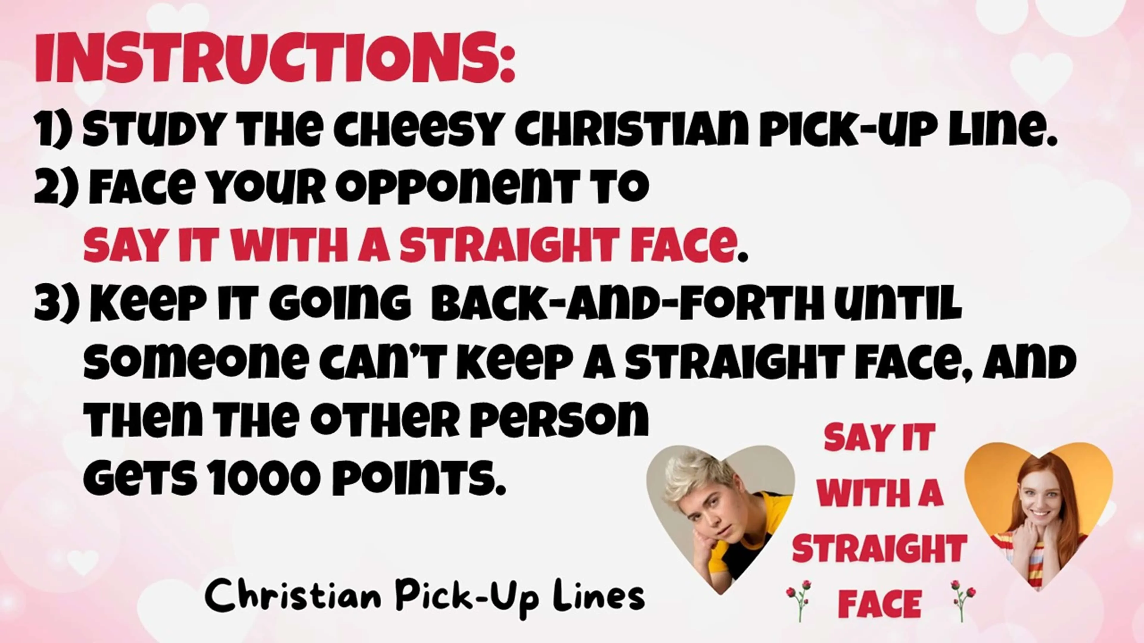 Say It With A Straight Face: Christian Pick-Up Lines