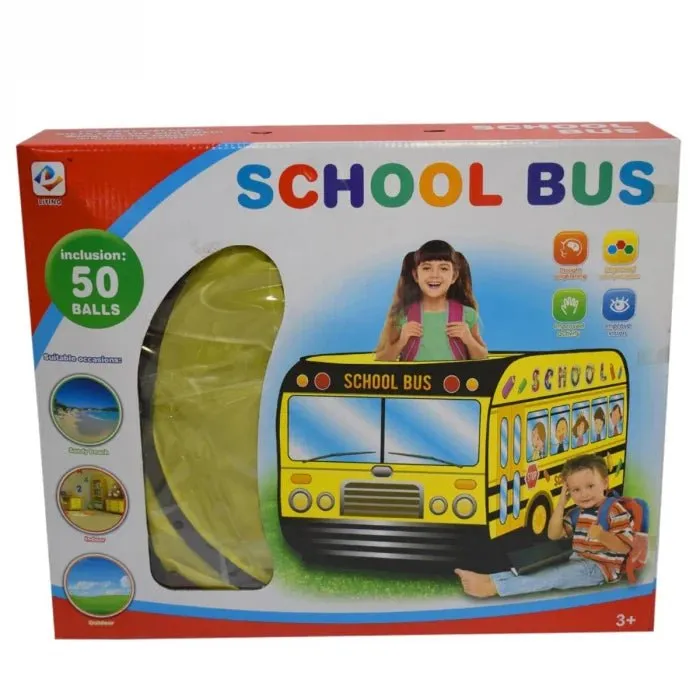 School Bus Tent House With 50 Balls