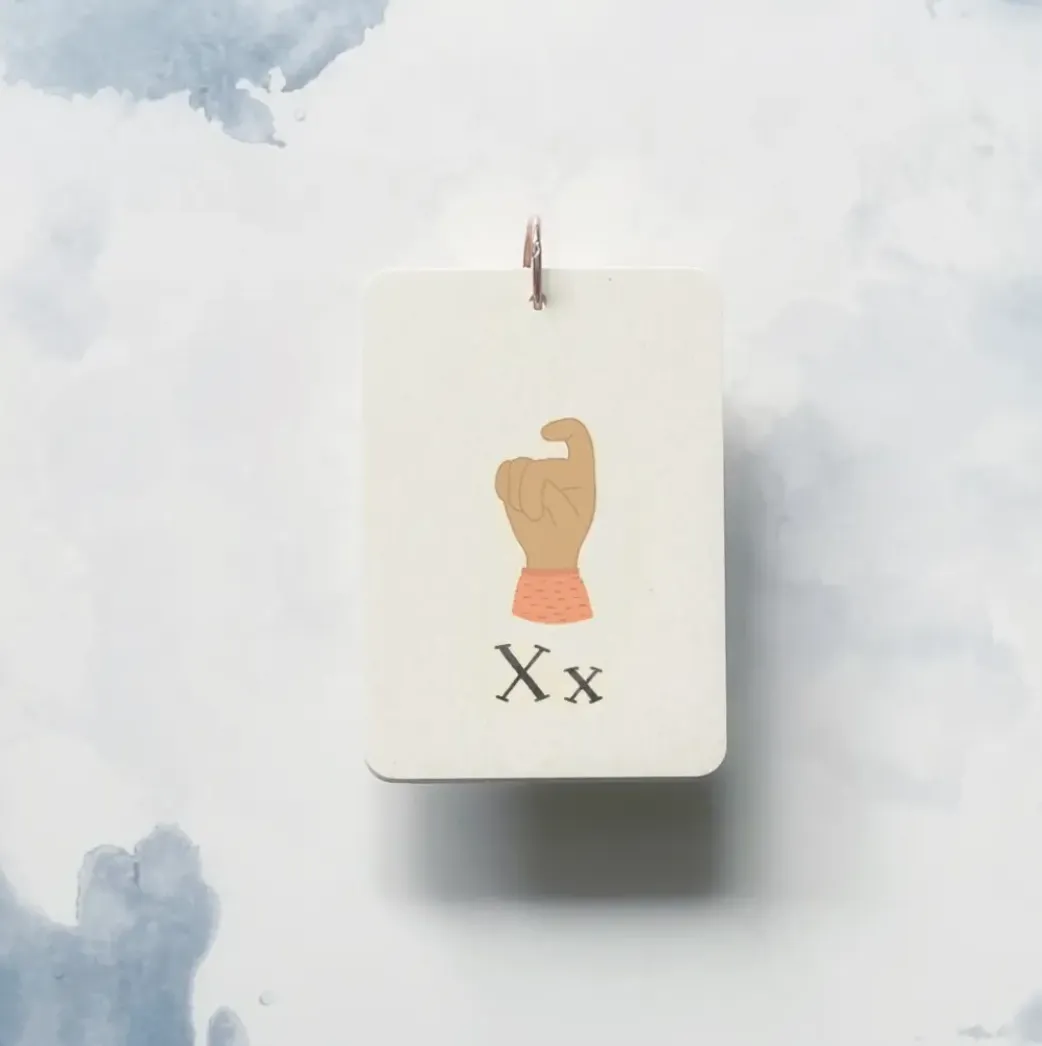 SIGN LANGUAGE alphabet flashcards
