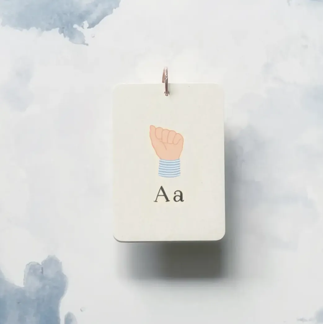 SIGN LANGUAGE alphabet flashcards