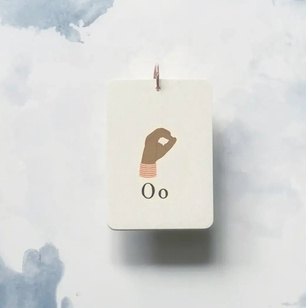 SIGN LANGUAGE alphabet flashcards