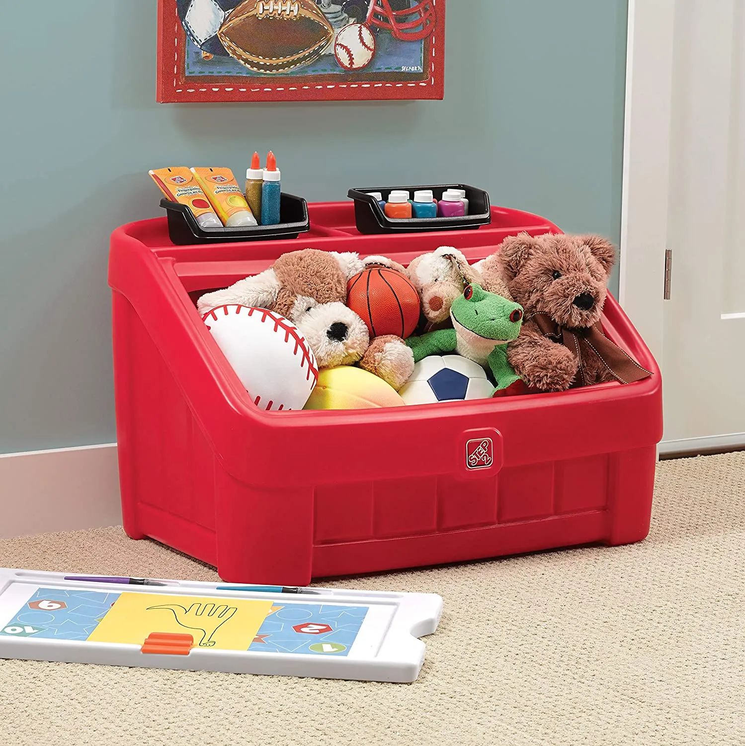 Step2 2-in-1 Toy Box and Art Lid for Kids