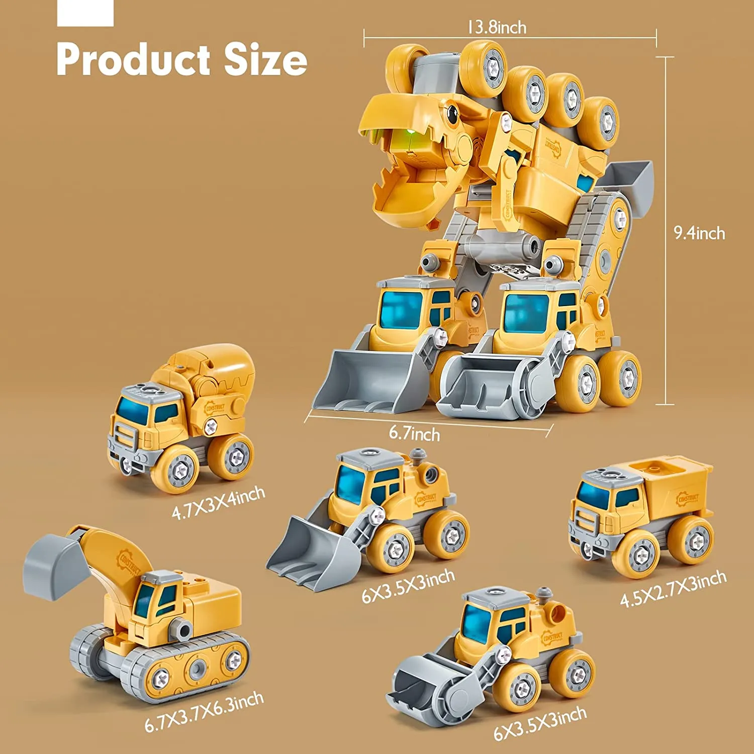 Take apart transform robot toys for boys girls