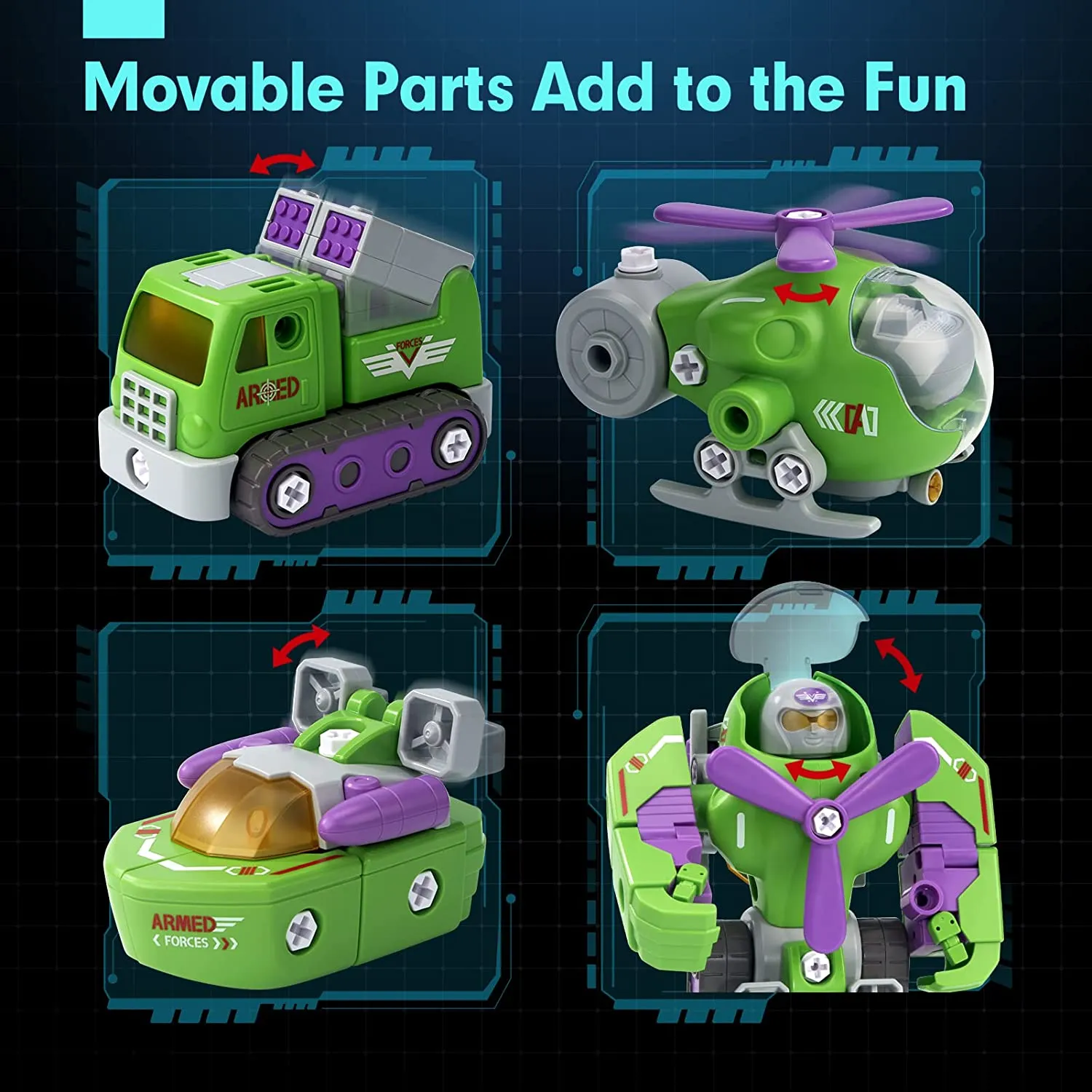 Take apart transform robot toys for boys girls