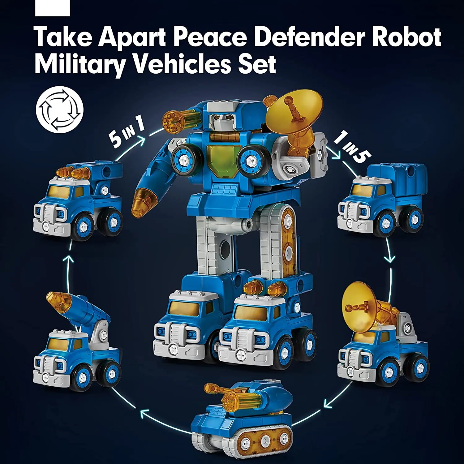 Take apart transform robot toys for boys girls