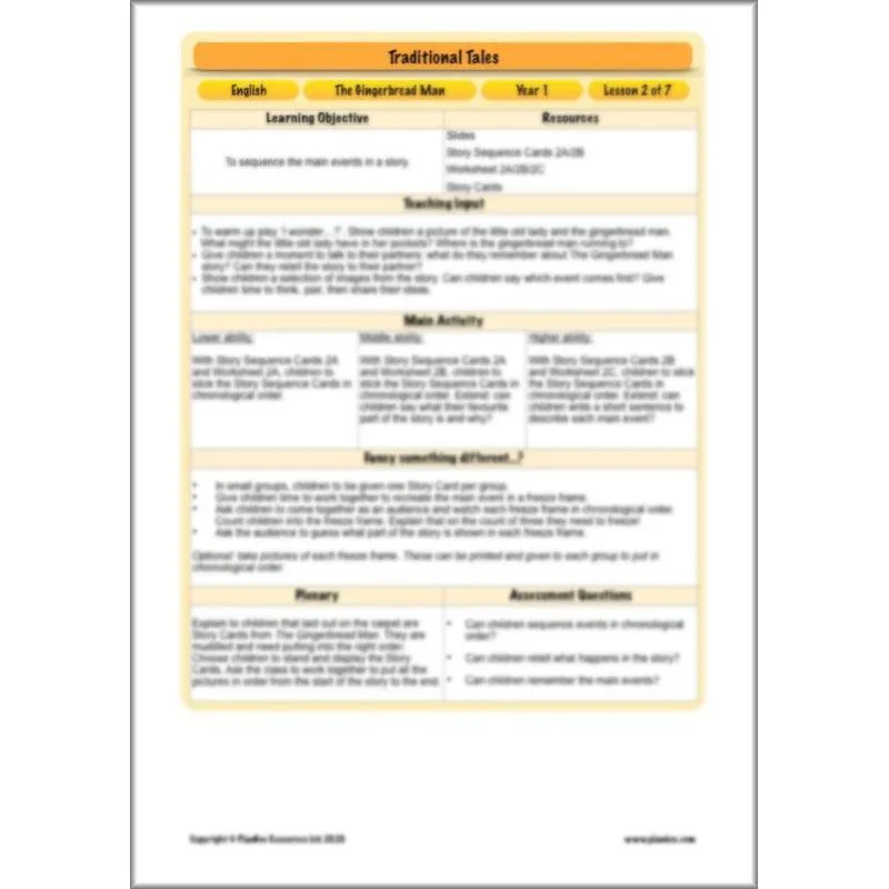 Traditional Tales English Pack
