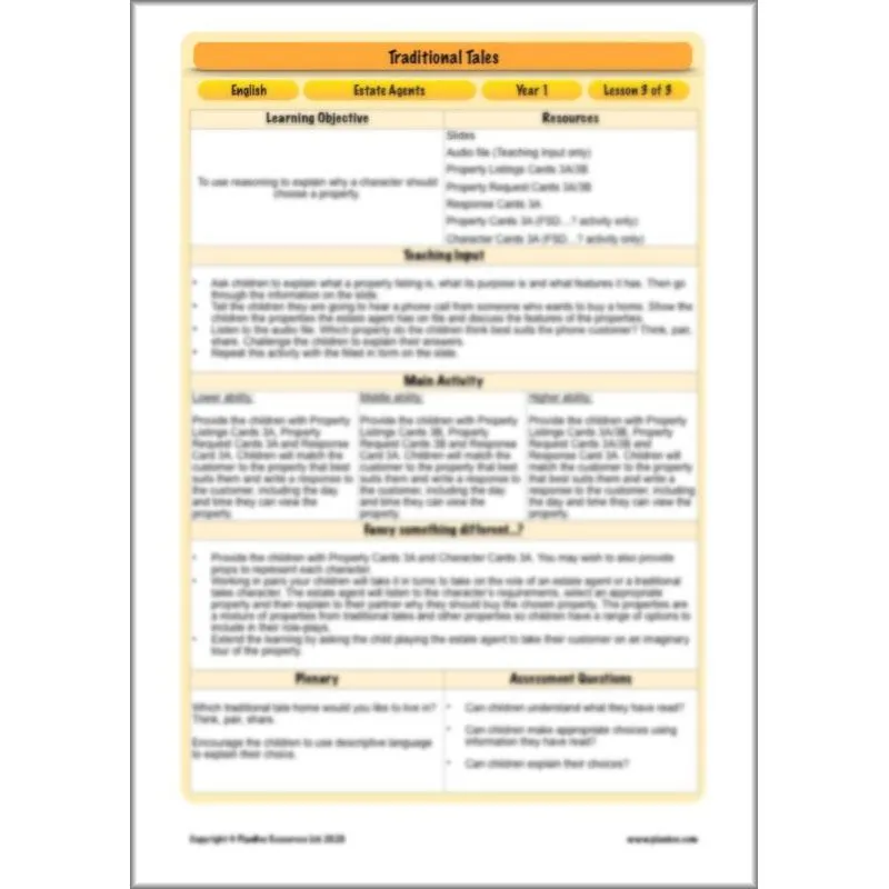 Traditional Tales English Pack
