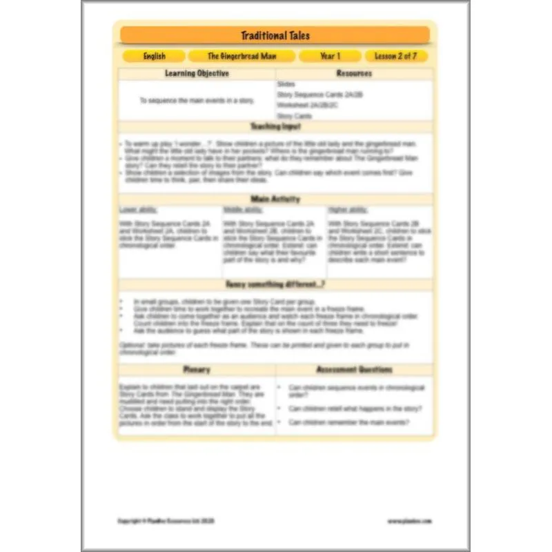 Traditional Tales English Pack
