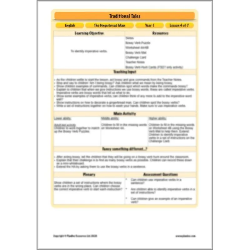Traditional Tales English Pack