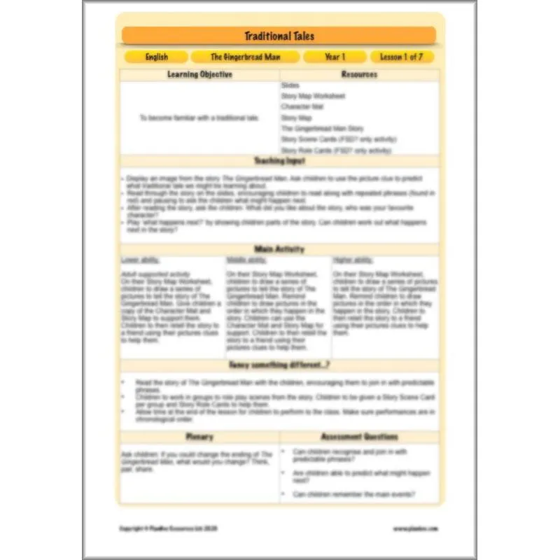 Traditional Tales English Pack