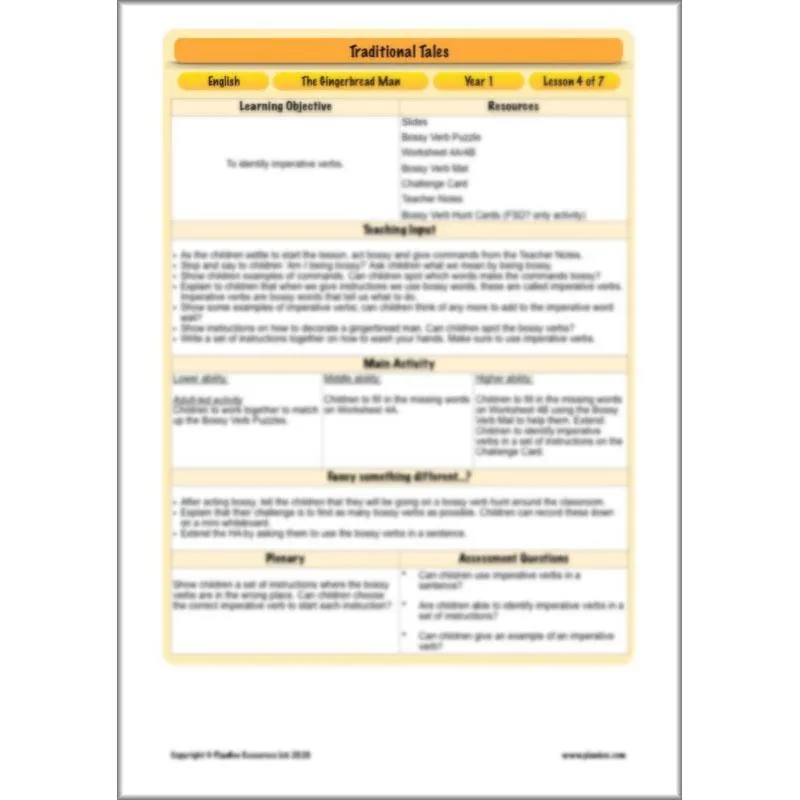 Traditional Tales English Pack