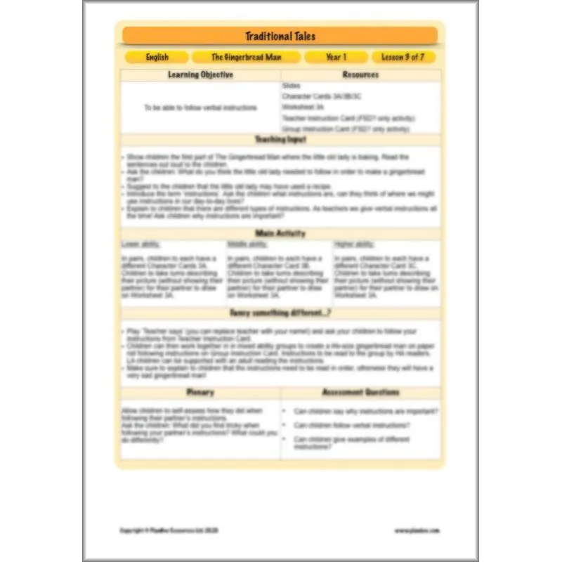 Traditional Tales English Pack