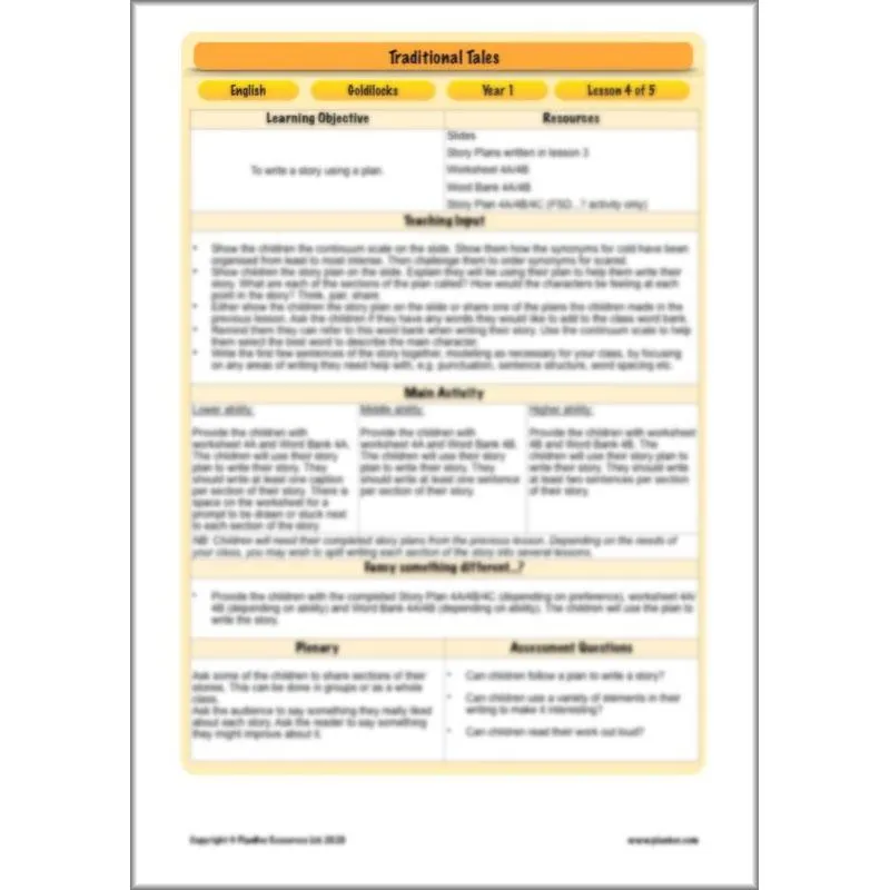 Traditional Tales English Pack